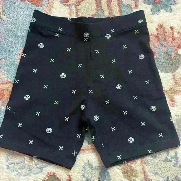 Disney kids spotted zebra jack skeleton black biker shorts perfect condition - Picture 3 of 3